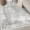World Rug Gallery Bohemian Distressed Border Area Rug  5' x 7' Black 386BLACK5X7 - alternate 7